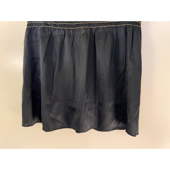 Y2K Express Design Studio Top Women’s Silk Grunge V-Neck Top - Picture 8 of 12